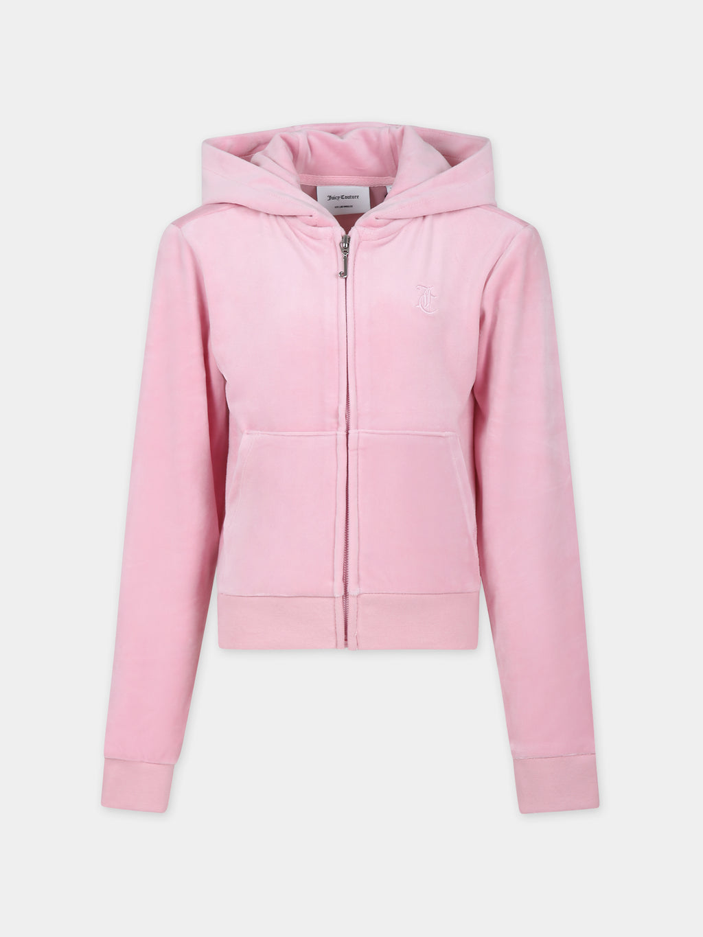 Pink sweatshirt for girl with logo